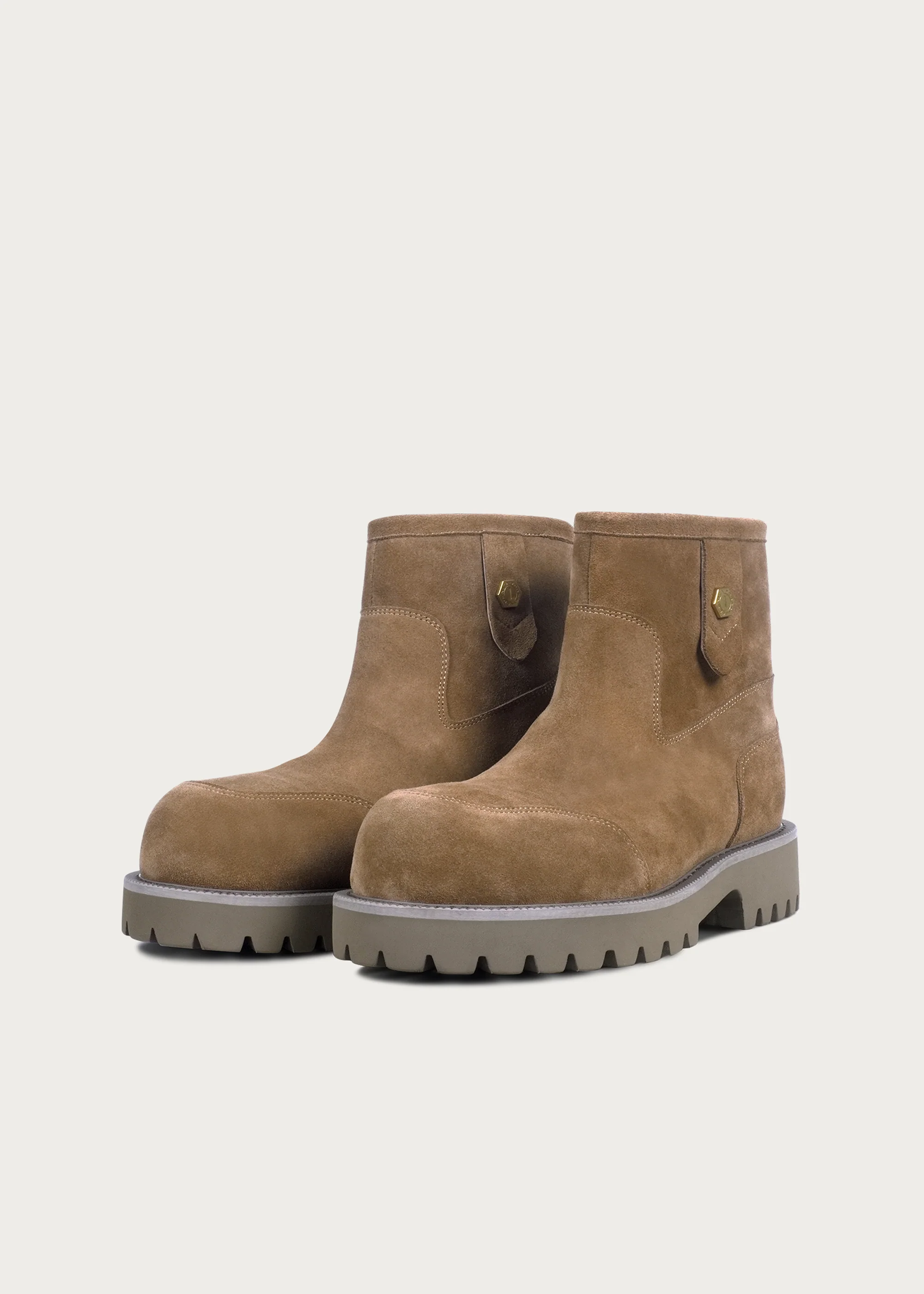 Snow boots Fleece Mid-top Light coffee-brown - Image 7