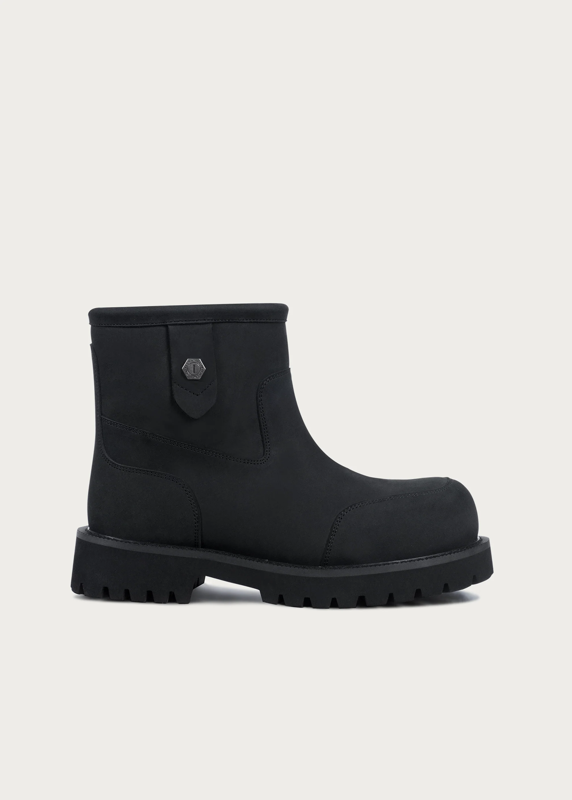 Snow boots Fleece Mid-top Matte black - Image 3