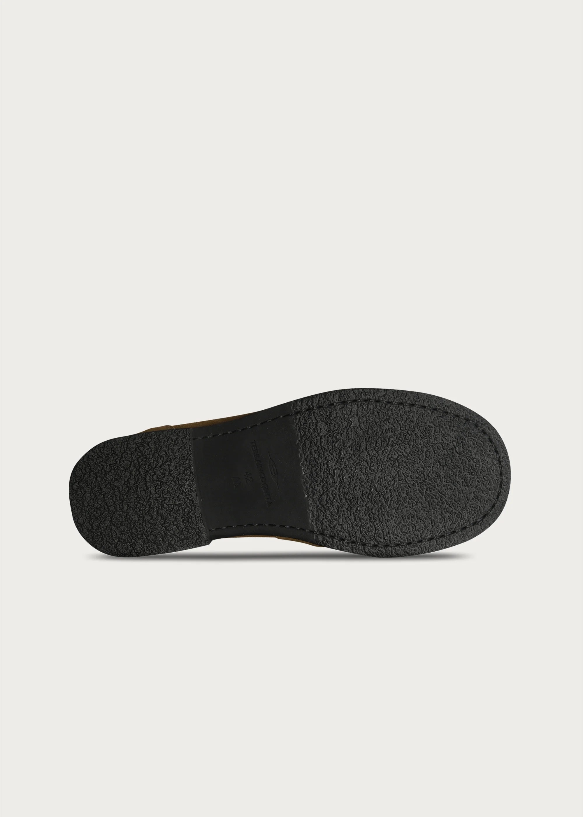 Suede Round-Toe Vintage Loafers Brown Khaki - Image 11
