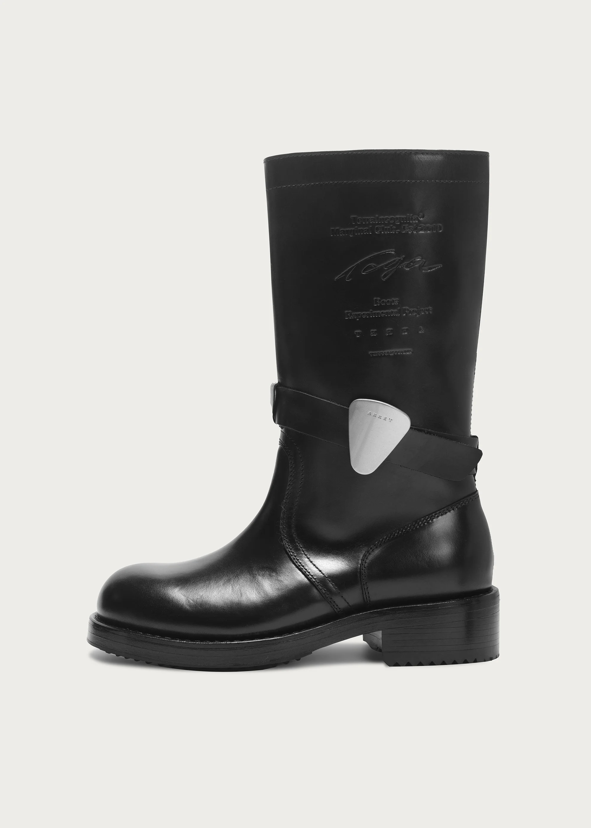 Mid-calf boots Round-toe Guitar-pick - Image 4
