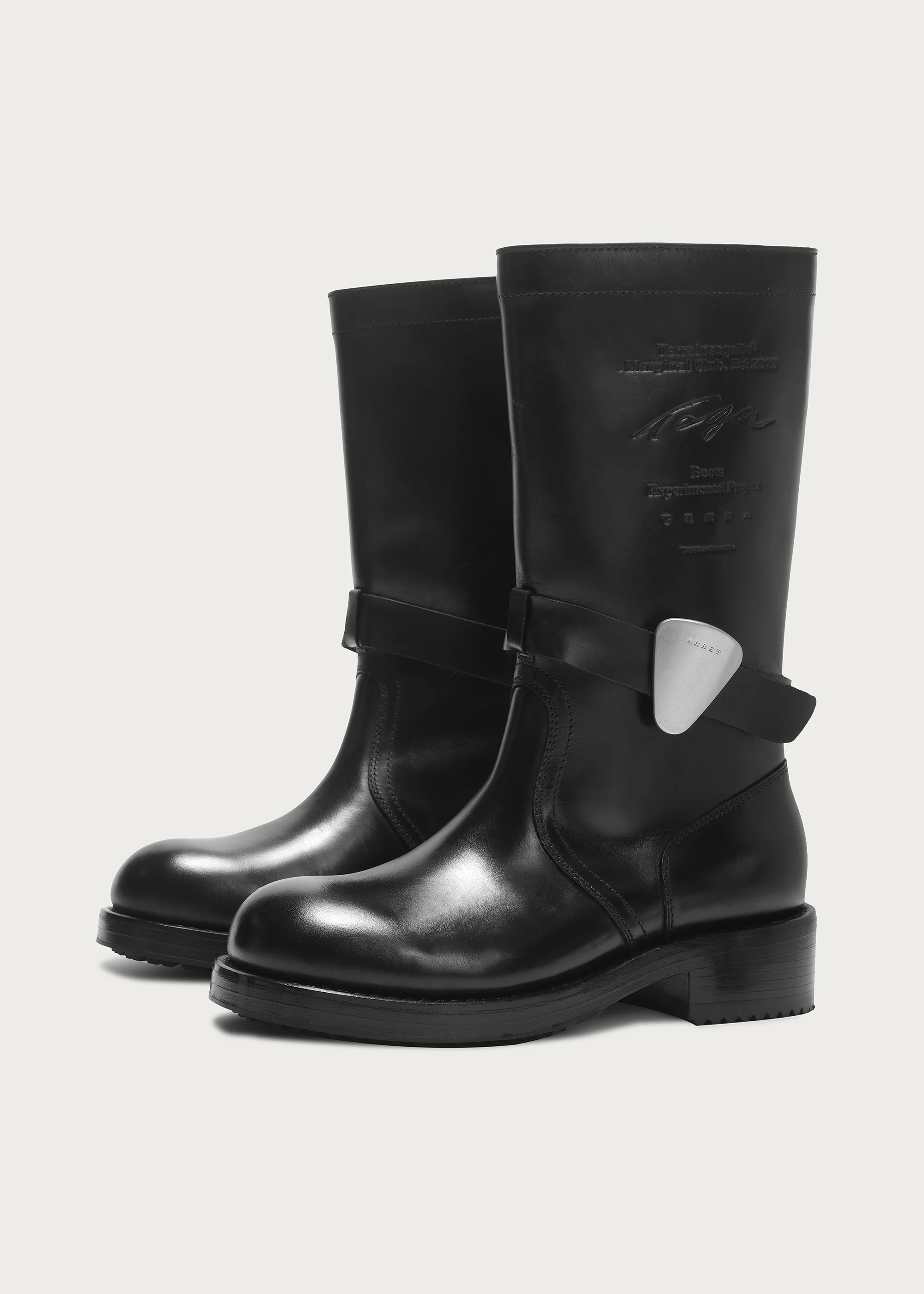 Mid-calf boots Round-toe Guitar-pick - Image 5
