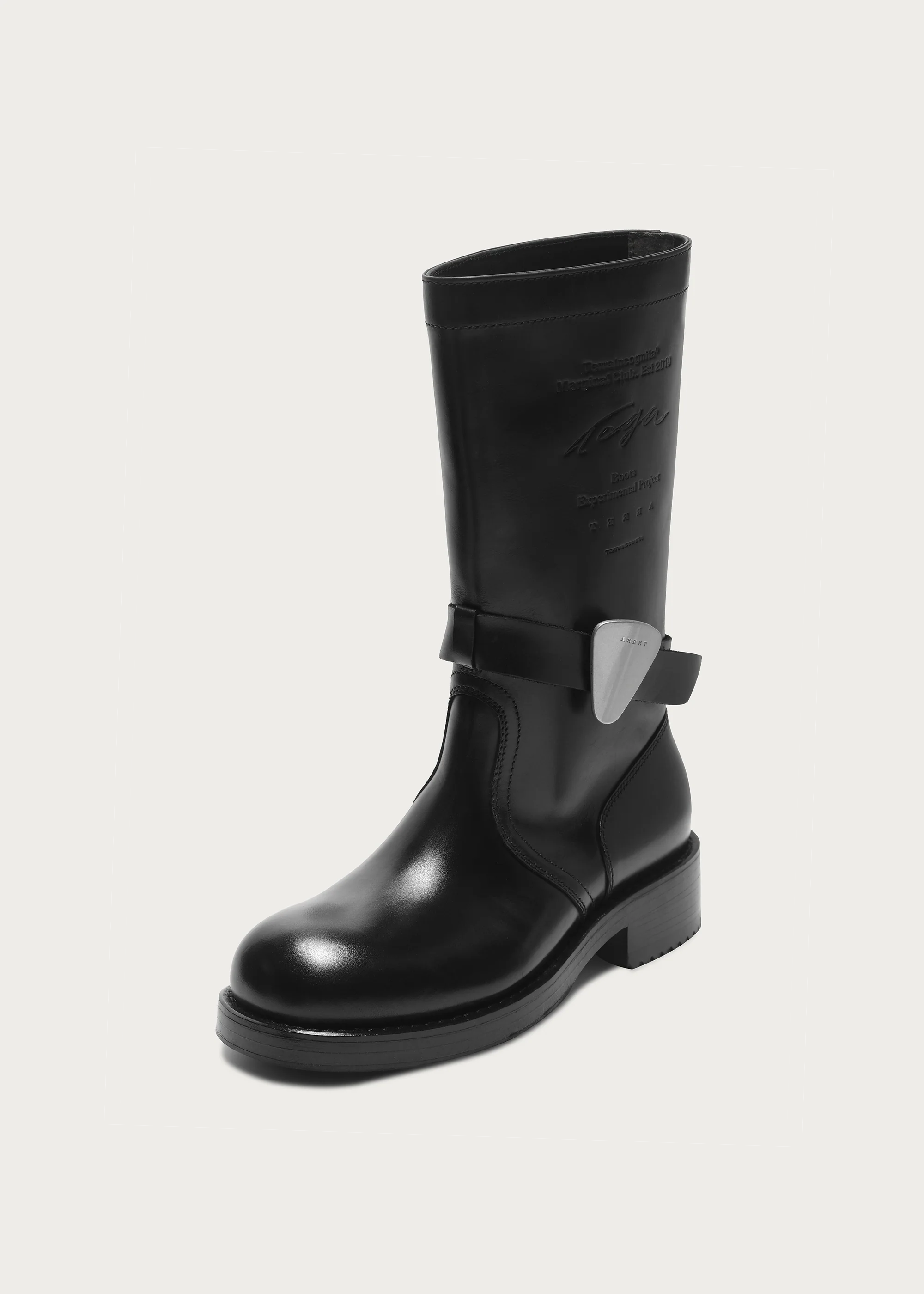 Mid-calf boots Round-toe Guitar-pick - Image 7