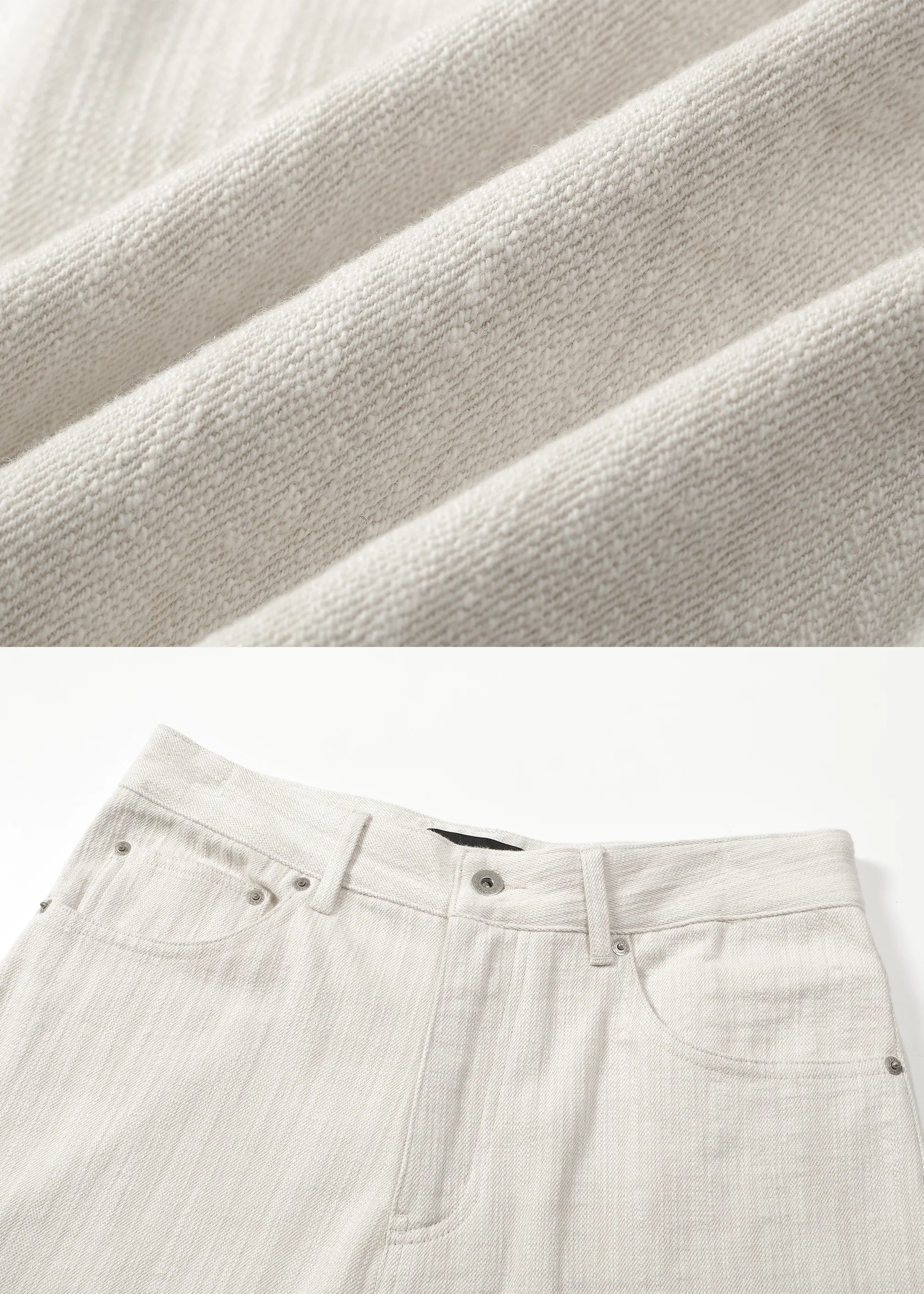 Textured Wool-Blend Casual Trousers - Image 3