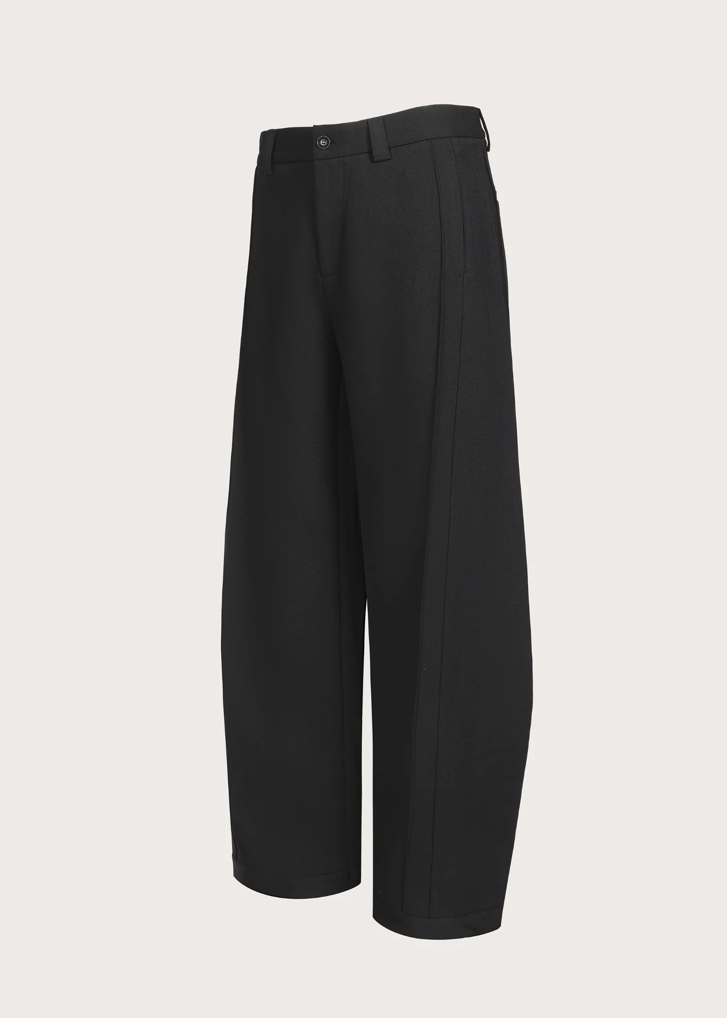 Three-dimensional quilted pleated design silhouette trousers Carbon gray - Image 3