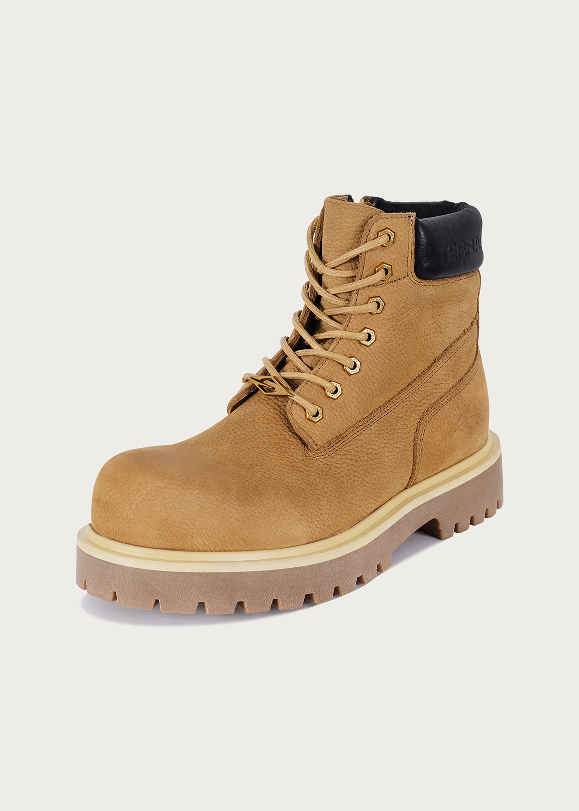 Workwear Cowhide boots Khaki - Image 11