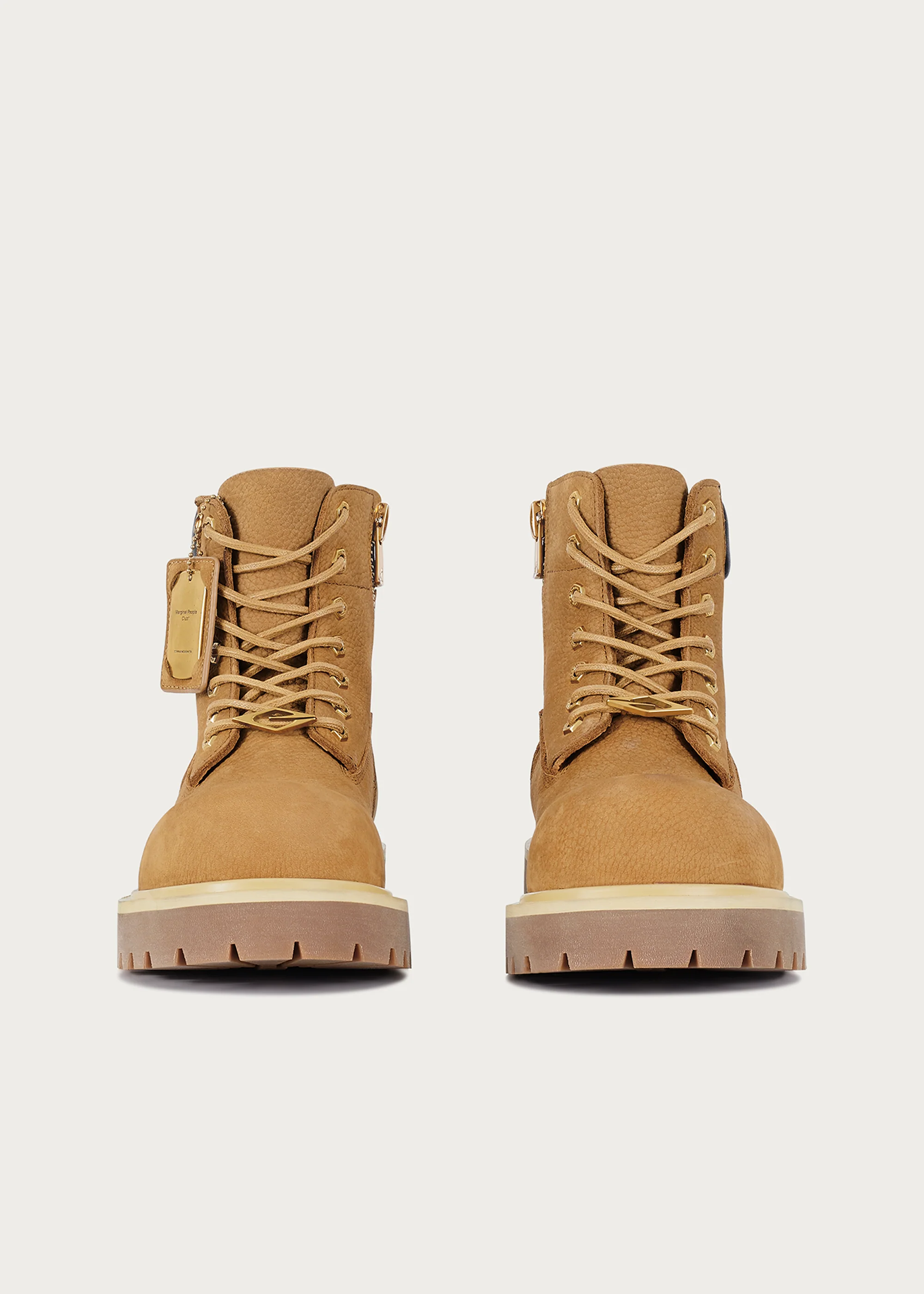 Workwear Cowhide boots Khaki - Image 12