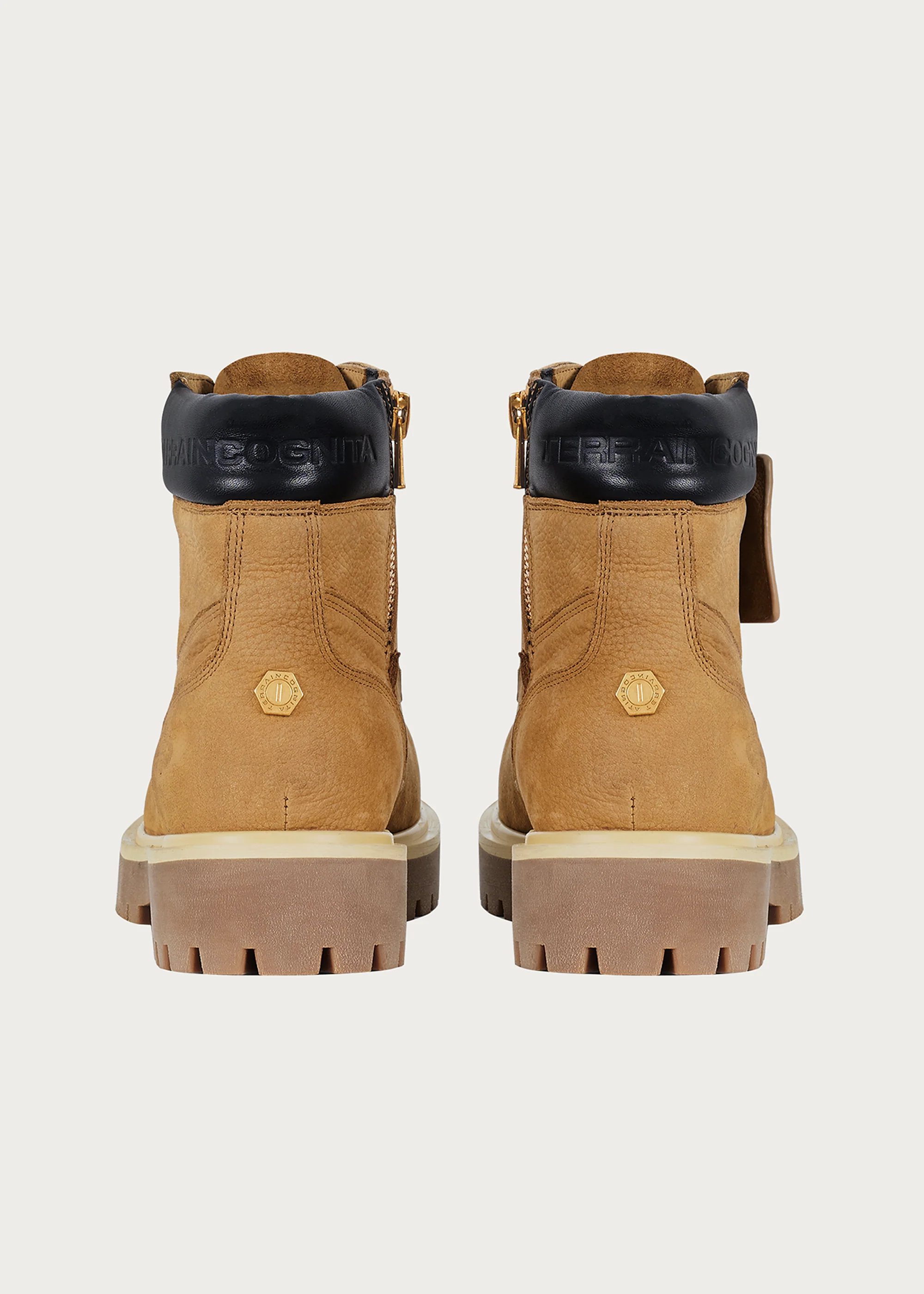 Workwear Cowhide boots Khaki - Image 13