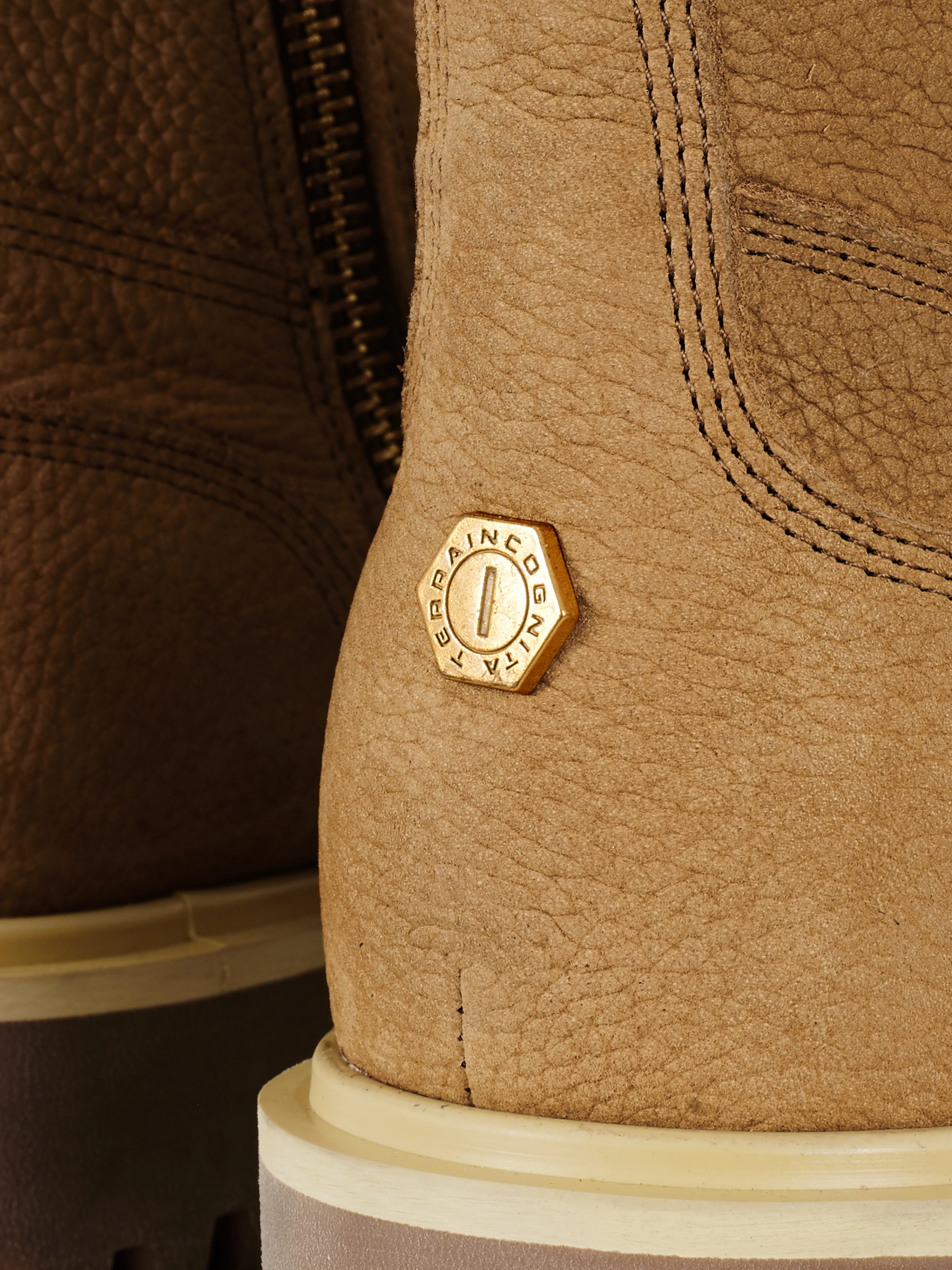 Workwear Cowhide boots Khaki - Image 6