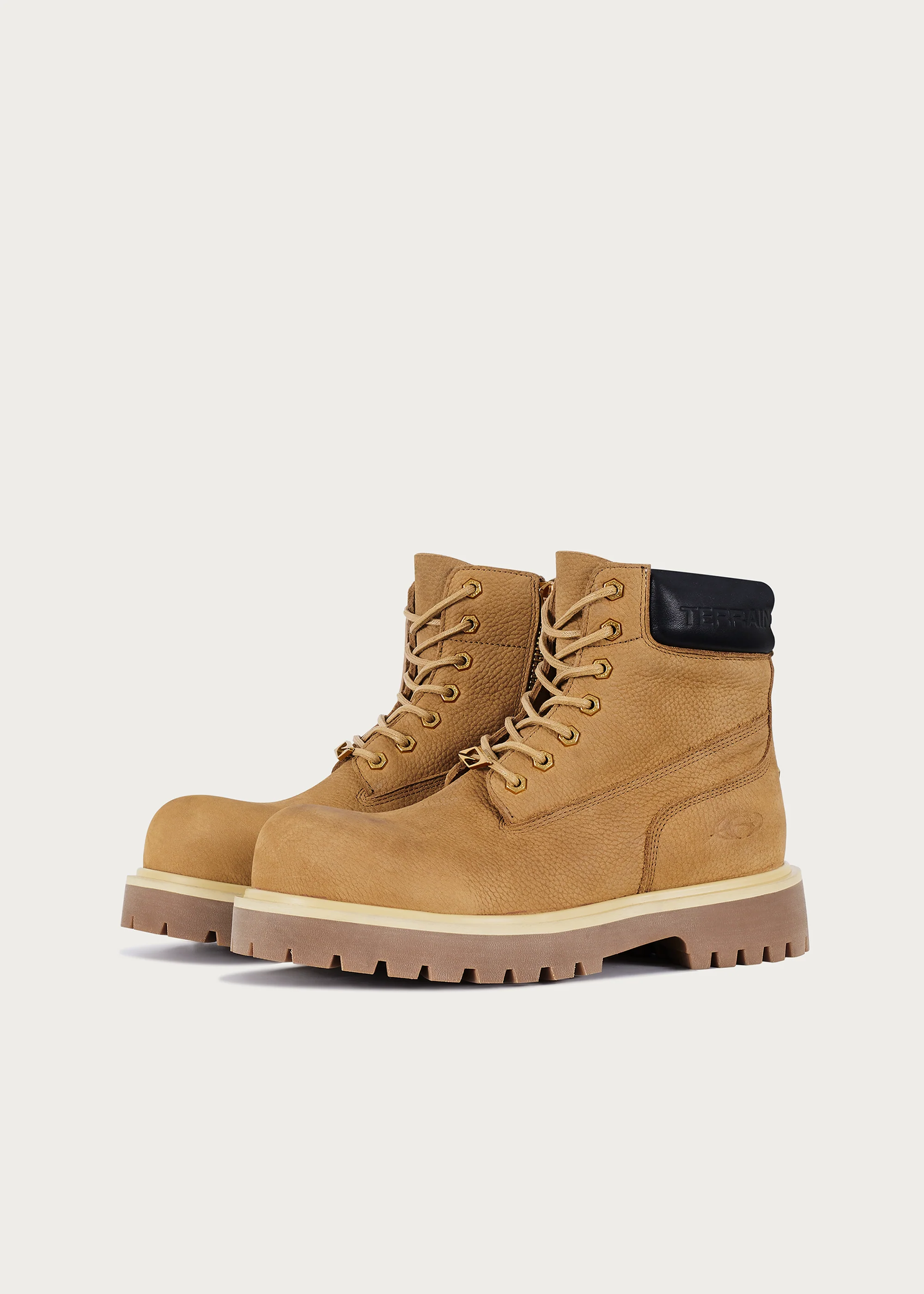 Workwear Cowhide boots Khaki - Image 8
