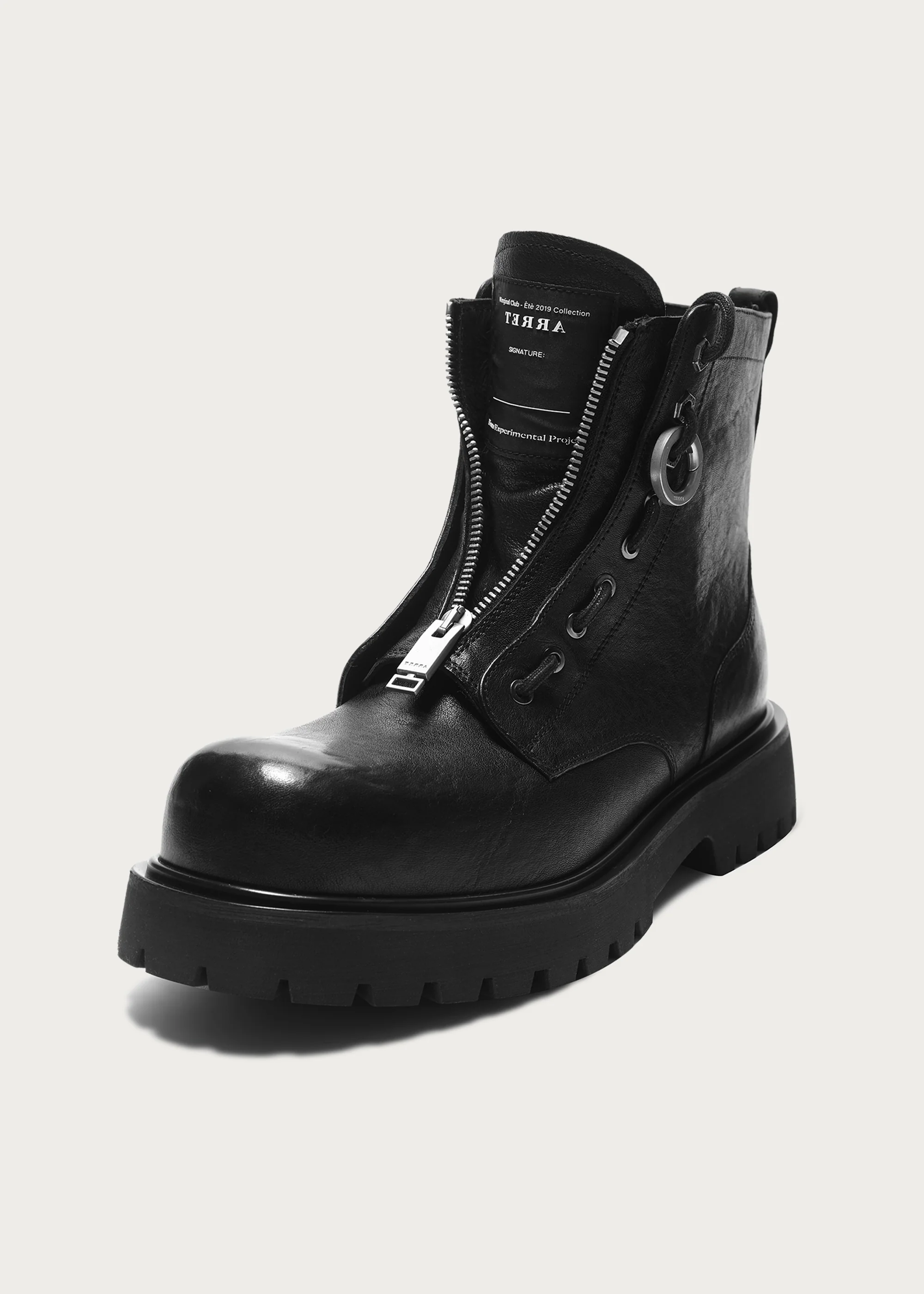 Workwear horsehide Zipper boots Black - Image 3