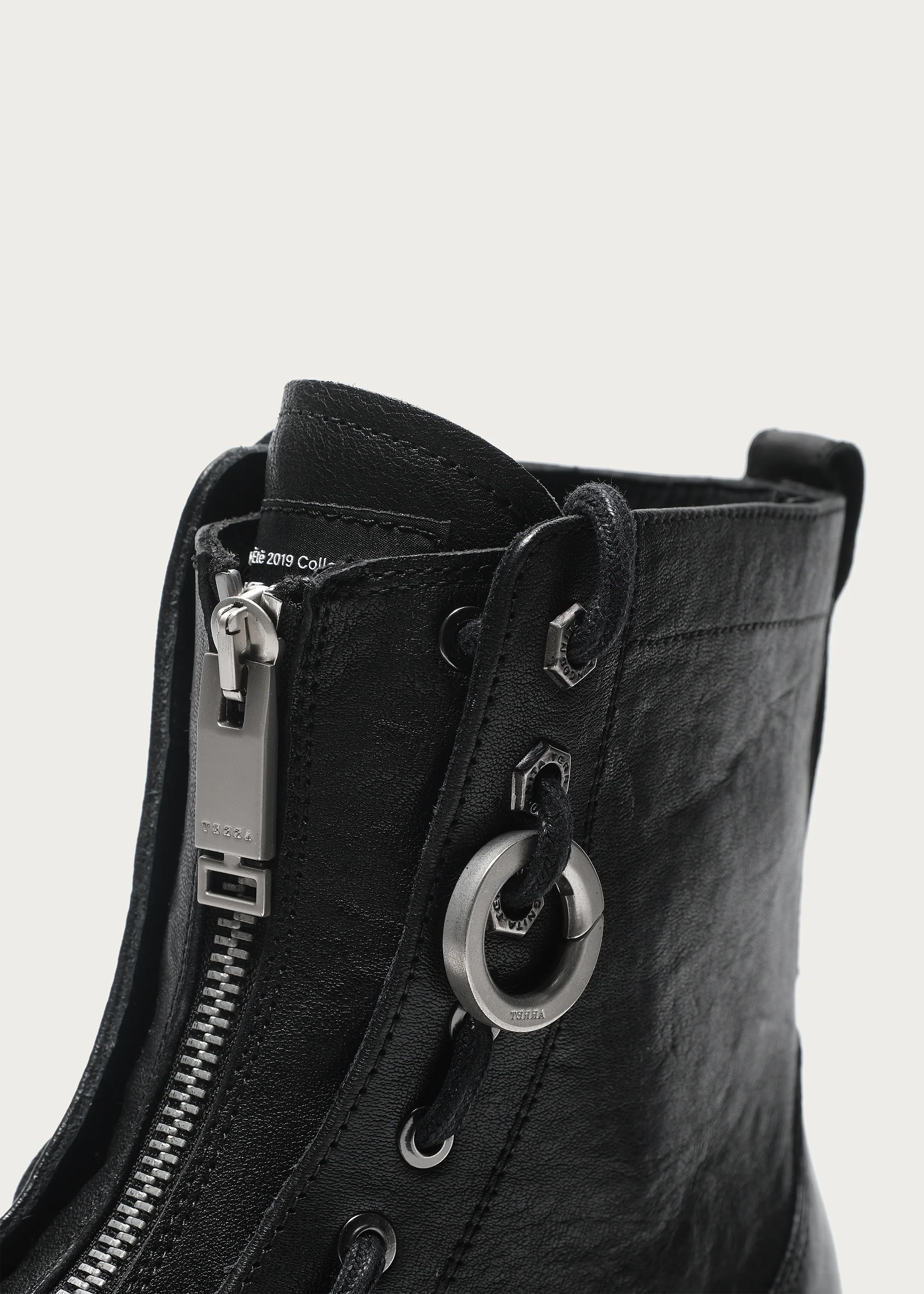 Workwear horsehide Zipper boots Black - Image 8