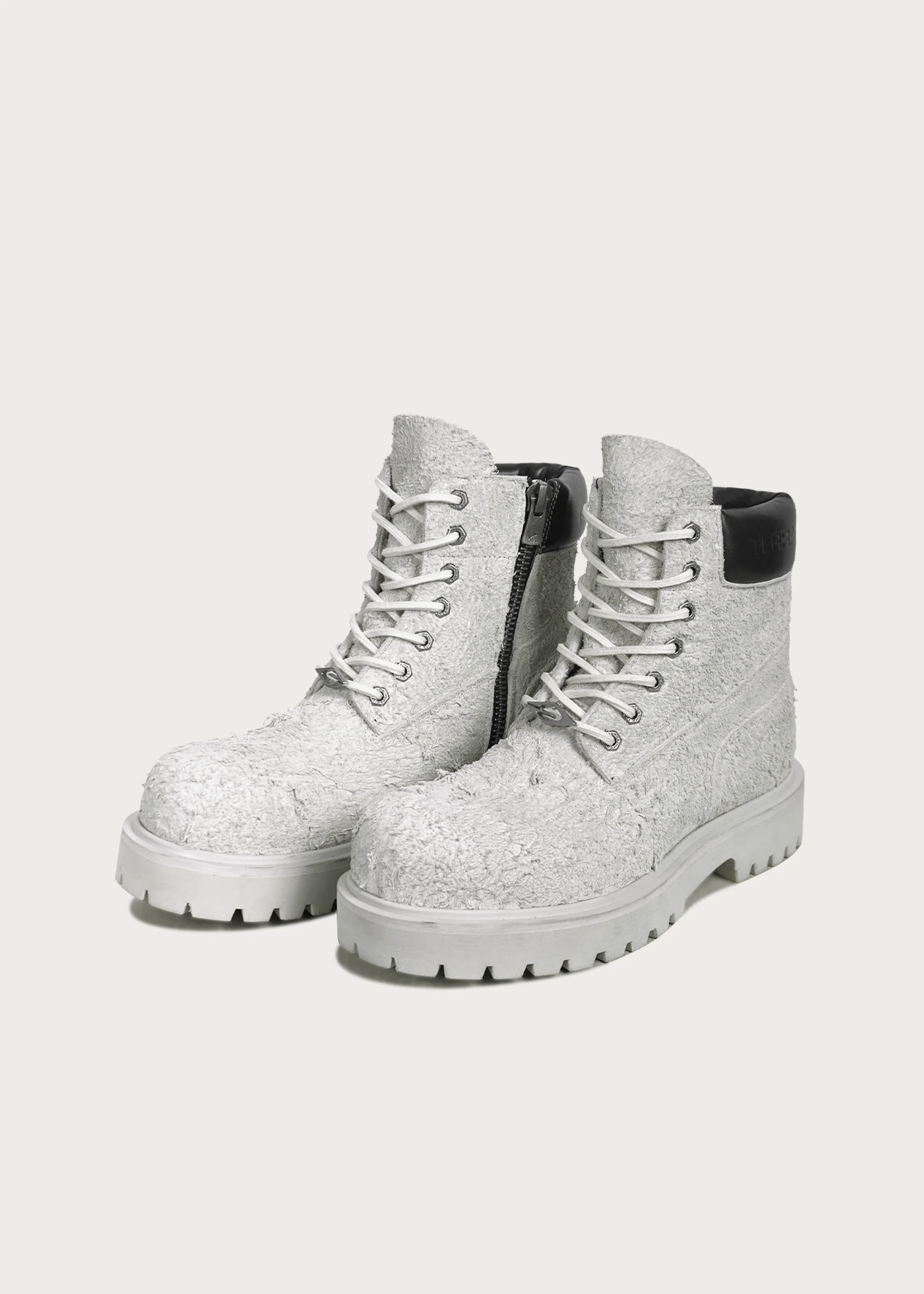 Workwear Suede leather boots Cloud gray - Image 4